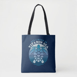 Alles, was ich brauche, ist Vitamin Sea - Retro Sc Tasche