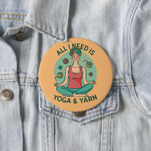 Alles, was ich brauche, ist Yoga und Yarne Phrase Button