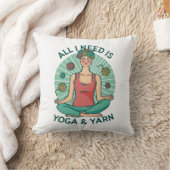 Alles, was ich brauche, ist Yoga und Yarne Phrase Kissen (Decke)