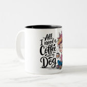 Alles, was ich brauche Kaffee Tasse (Vorderseite Links)