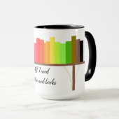 Alles, was ich brauche Kaffee und Bücher Tasse (VorderseiteRechts)