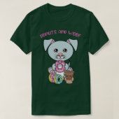 Alles, was ich brauche, sind Donuts und Hunde-Spen T-Shirt (Design vorne)