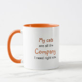 Alles, was ich brauche, sind meine Katzen: Felines Tasse (Links)