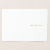 Alles, was ich brauche, sind Sie und ich Valentins Folienkarte (Innenseite)