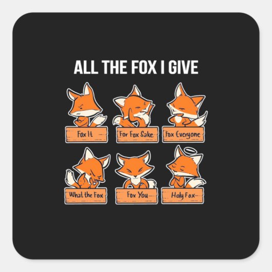 Alles, was ich dir schenke quadratischer aufkleber (Vorderseite)