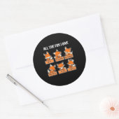 Alles, was ich dir schenke runder aufkleber (Umschlag)