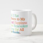 Alles, was ich esse Tasse (Vorderseite Rechts)