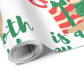 ALLES, WAS ICH FÜR CHRISTMAS GEWOLLT HABE, IST EIN GESCHENKPAPIER (Rolleneckpunkt)