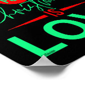 ALLES, WAS ICH FÜR CHRISTMAS WOLLTE, IST LIEBE POSTER (Ecke)