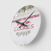 Alles, was ich für die Weihnachtswall-Uhr gewollt Runde Wanduhr (Winkel)