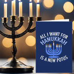 Alles, was ich für Hanukkah Gewollt habe, ist ein  Feiertagskarte<br><div class="desc">Alles,  was ich für Hanukkah Gewollt habe,  ist ein neuer POTUS. Ein neuer Präsident wäre ein großartiges Geschenk für diese jüdische Person. Ein cooler Anti-Trump-Judentum für einen Juden,  der will,  Donald Trump zu implizieren. Bleiben Sie mit diesem politischen Design für Chanukah.</div>