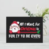 Alles, was ich für Weihnachten Bah Humbug Funny Bl (Stehend Vorderseite)