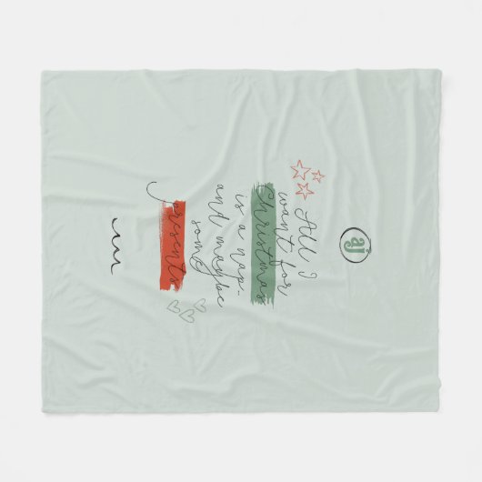 Alles, was ich für Weihnachtsfeier wollte Fleece B (Vorderseite (Horizontal))