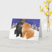 ALLES, WAS ICH FÜR XMAS-Chow GEWOLLT HABE Karte (Gelbe Blume)