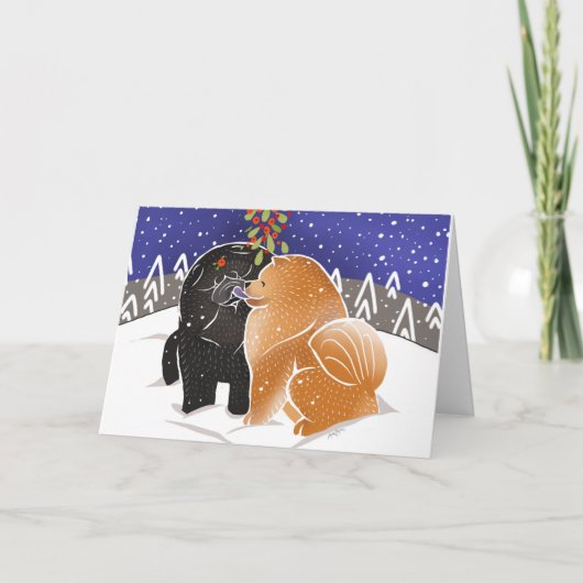 ALLES, WAS ICH FÜR XMAS-Chow GEWOLLT HABE Karte (Vorderseite)