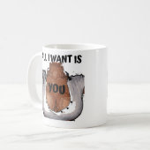 Alles, was ich gewollt habe, bist du. kaffeetasse (Vorderseite Links)