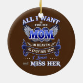 Alles, was ich Gewollt habe, ist für meine Mama im Keramik Ornament (Hinten)