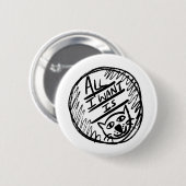 Alles, was ich gewollt habe, ist Katze Button (Vorne & Hinten)