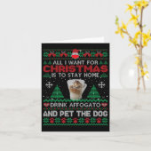 Alles, was ich Gewollt habe, ist Zuhause Drink Aff Karte (Gelbe Blume)