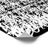 Alles, was ich habe, sind negative Gedanken Poster (Ecke)