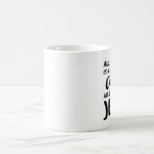 Alles, was ich heute brauche, ist ein bisschen Kaf Kaffeetasse (Mittel)