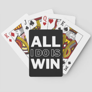 Alles, was ich mache, ist zu gewinnen - Motivieren Spielkarten