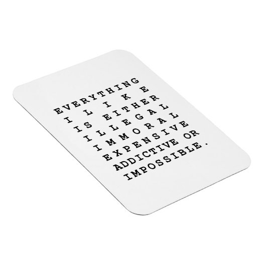 Alles, was ich mag magnet (Rechte Seite)