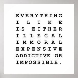 Alles, was ich mag poster