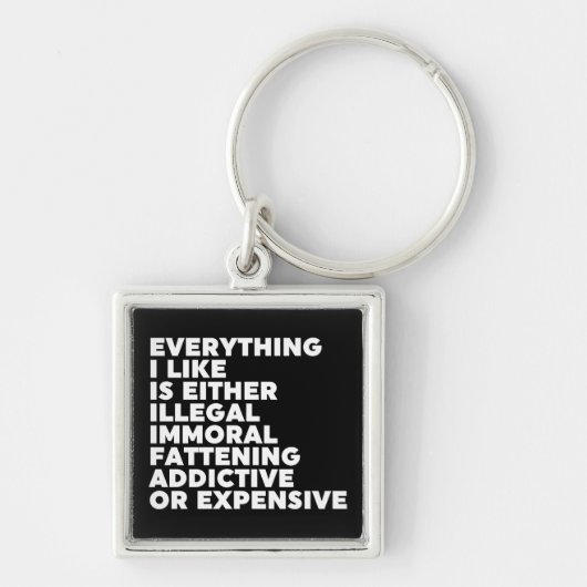 Alles, was ich mag schlüsselanhänger (Vorne)