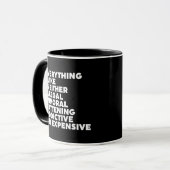 Alles, was ich mag tasse (Vorderseite Links)