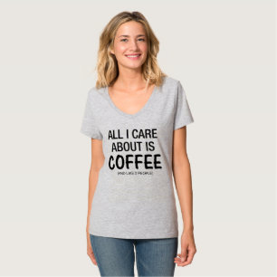ALLES, WAS ICH MIR SORGE, IST KAFFEE UND WIE 2 PER T-Shirt