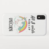 Alles, was ich mir wünsche, ist ein Einhorn Case-Mate iPhone Hülle (Rückseite (Horizontal))