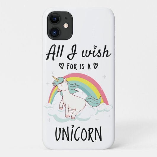 Alles, was ich mir wünsche, ist ein Einhorn Case-Mate iPhone Hülle (Rückseite)