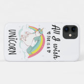 Alles, was ich mir wünsche, ist ein Einhorn Case-Mate iPhone Hülle (Rückseite (Horizontal))