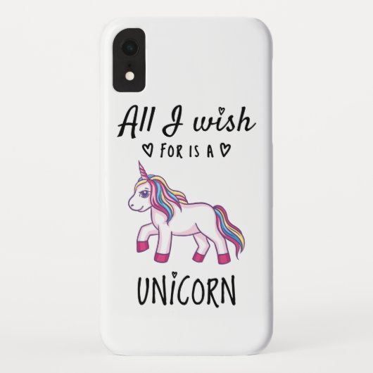 Alles, was ich mir wünsche, ist ein Einhorn Case-Mate iPhone Hülle (Rückseite)