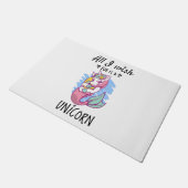 Alles, was ich mir wünsche, ist ein Einhorn Fußmatte (Schrägansicht)