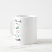 Alles, was ich mir wünsche, ist ein Einhorn Kaffeetasse (Vorderseite Links)