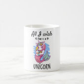 Alles, was ich mir wünsche, ist ein Einhorn Kaffeetasse (Mittel)