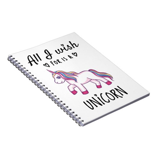 Alles, was ich mir wünsche, ist ein Einhorn Notizblock (Rechte Seite)