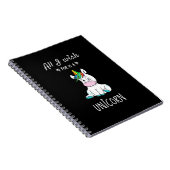 Alles, was ich mir wünsche, ist ein Einhorn Notizblock (Rechte Seite)