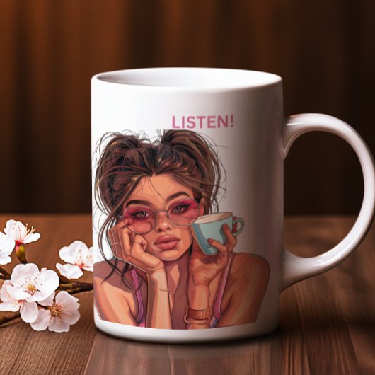 "Alles, was ich sage oder vor dem Kaffee mache" Ta Tasse