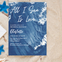 Alles was ich sehe ist Liebe Brautparty Ozean Aqua