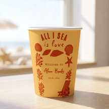 Alles, was ich sehe, ist Liebe Coastal Boho Korall