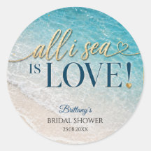 Alles was ich sehe ist Love Beach Brautjungfernpar