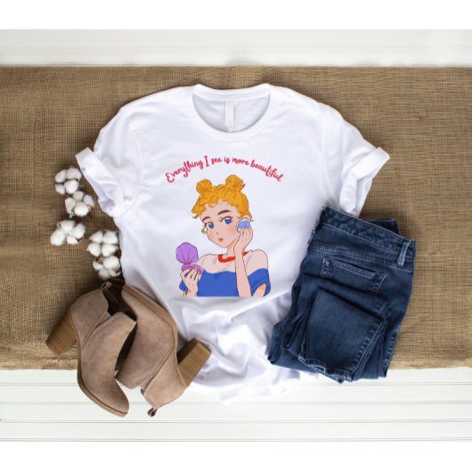 Alles, was ich sehe, ist schöner - trendig und sch Tri-Blend shirt