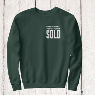 Alles, was ich Touch macht, wird als weißer Text v Sweatshirt