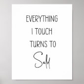 Alles, was ich Touch verkaufe Poster (Vorne)