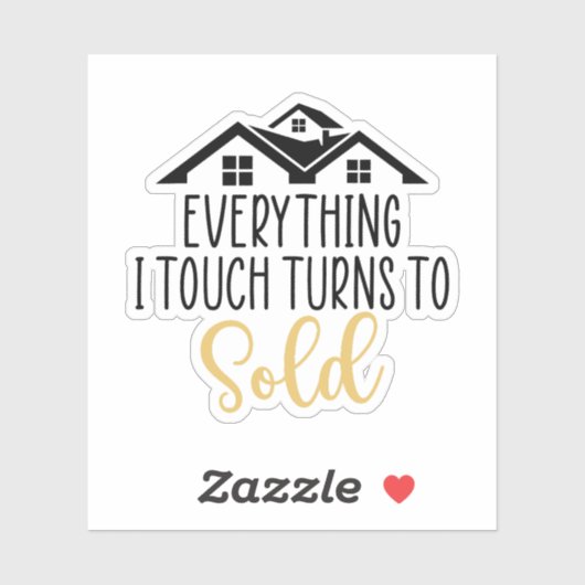 Alles, was ich Touch vertreibt, Geschenk von Realt Aufkleber (Blatt)