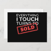 Alles, was ich Touch werde, wird zu realem Anwesen Postkarte (Vorne/Hinten)