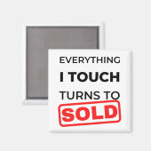 Alles, was ich Touch, wird zu verkaufen 2 Magnet (Vorderseite/Rückseite)